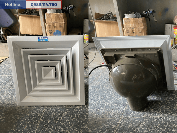 Hình ảnh quạt hút âm trần Deton AT 300