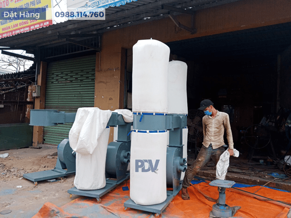 Quạt hút bụi túi vải công nghiệp di động 1HP - 20HP [GIÁ XƯỞNG]