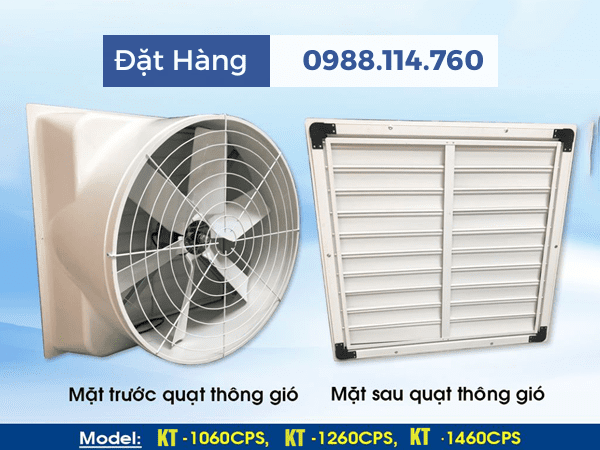 2 Mặt Quạt Thông Gió Composite 1060