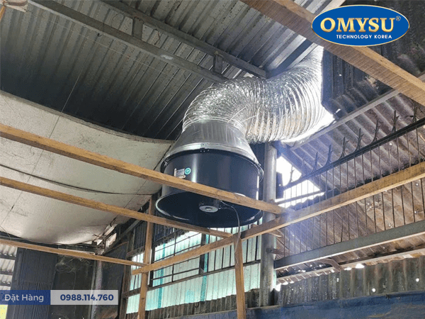 Ứng Dụng Quạt Thông Gió Tròn Omysu FA-35C-1