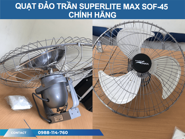 Hình Thực Tế Quạt Đảo Trần Superlite Max SOF-45