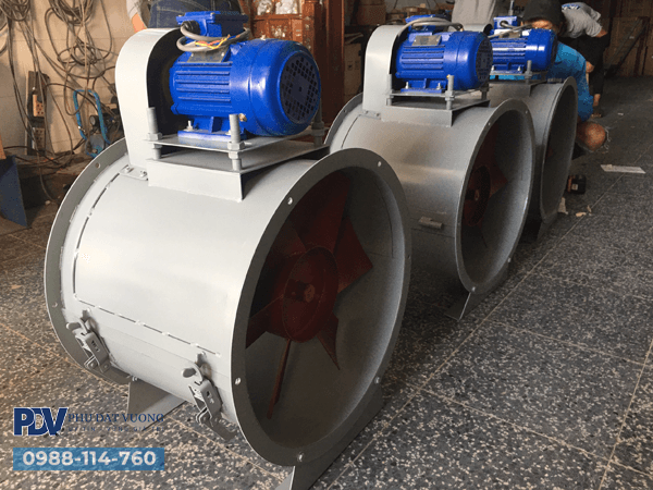 Hình Ảnh Quạt Hướng Trục Gián Tiếp QTG-074P