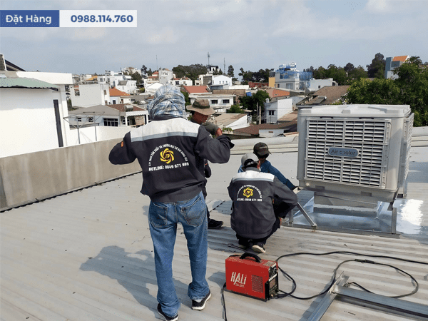 Lắp Máy Làm Mát Công Nghiệp Cố Định Aircooler 18000
