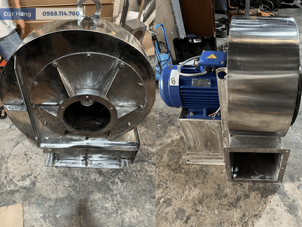 Quạt Ly Tâm Cao Áp 5HP Full Inox