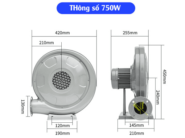Quạt Thổi Sò 750W
