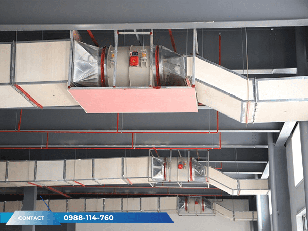 Hệ thống quạt hướng trục hút khói