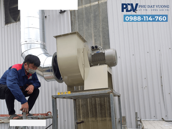 Lắp Đặt Quạt Ly Tâm 5.5KW