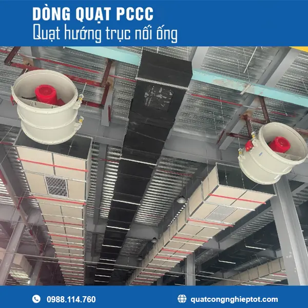 Quạt Hướng Trục Motor Chịu Nhiệt 300 Độ 2 Giờ