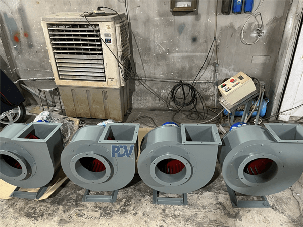 Hình Thật Quạt Hút Ly Tâm Trung Áp