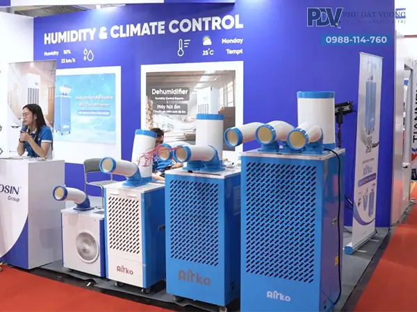 Trưng Bày Máy Lạnh Di Động Công Nghiệp Dorosin